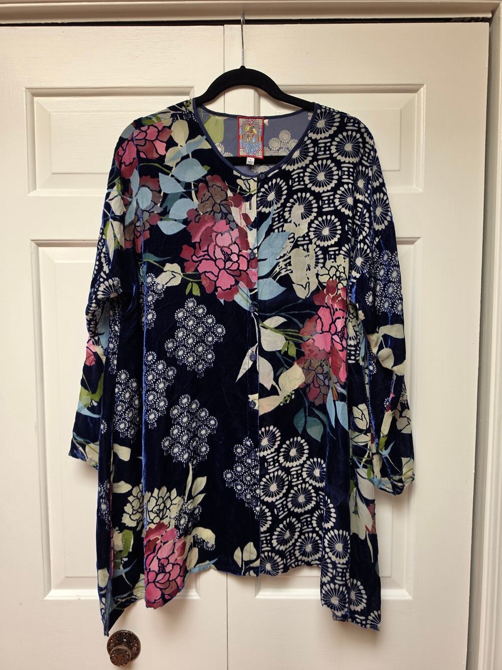 Johnny Was Sierra Burnout Cya Tunic Large
